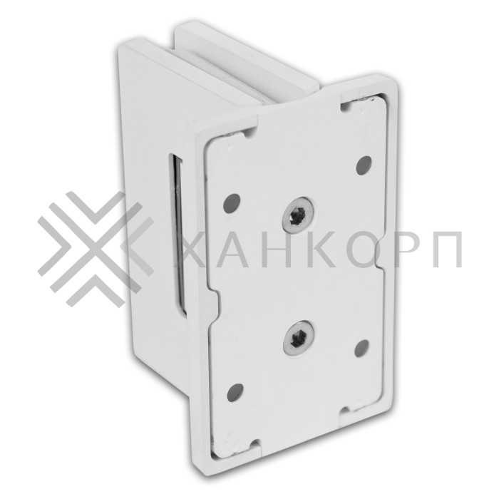 Петля Афина FDP-131 стена-стекло с центральным креплением, латунь/белый