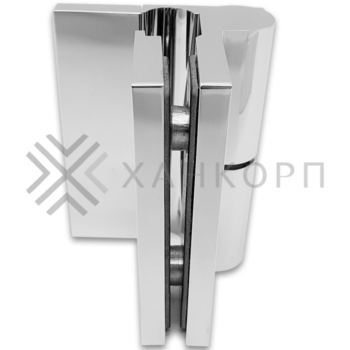 Петля Омега ω FDP-105R стена-стекло 90˚ правая, латунь/хром