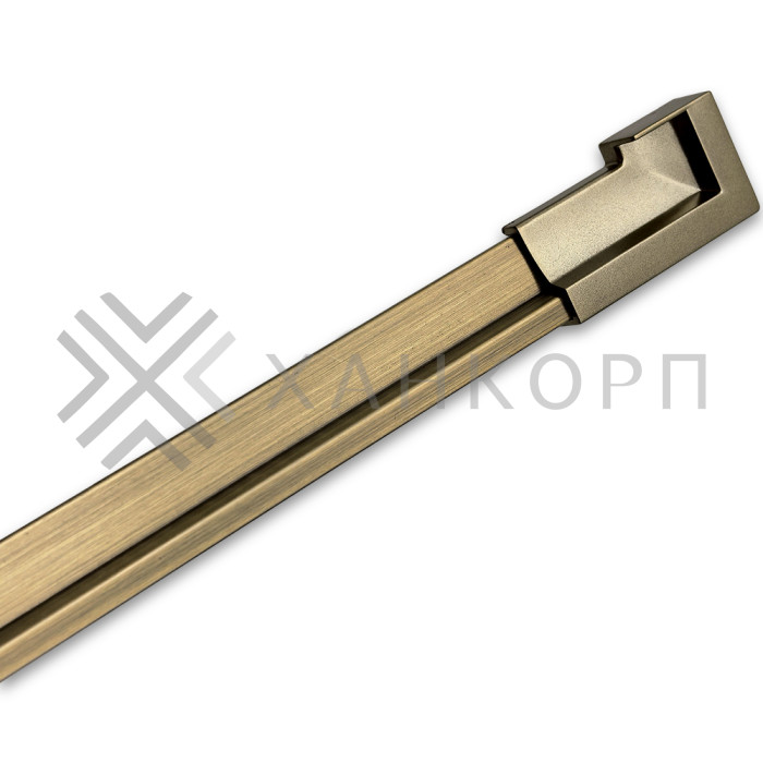 Заглушка FDPA-430R ПРАВАЯ торцевая для порога FDPA-43.15, ПВХ/бронза