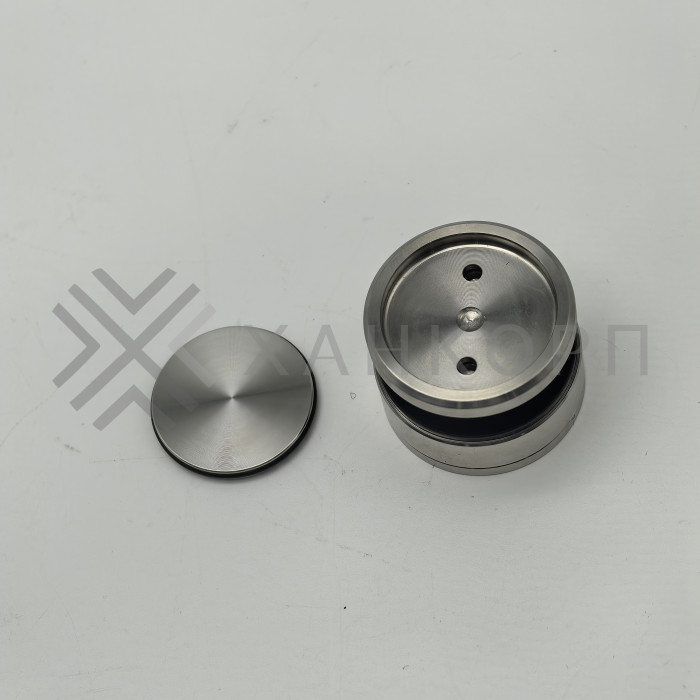 Точечное крепление FKK-31 с крышкой 12-18 мм без зенковки O35 мм рег.для стекла 10-12 мм, нержавейка/матовый