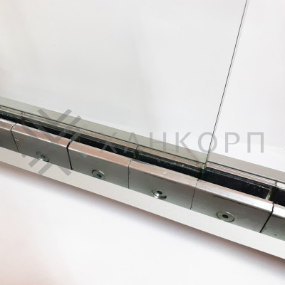 Профиль зажимной FKP-443 база + клипсы 9шт., алюминий