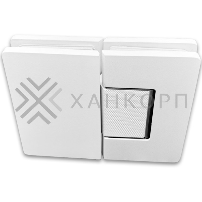 Петля Афина FDP-132 стекло-стекло 180˚, латунь/белый