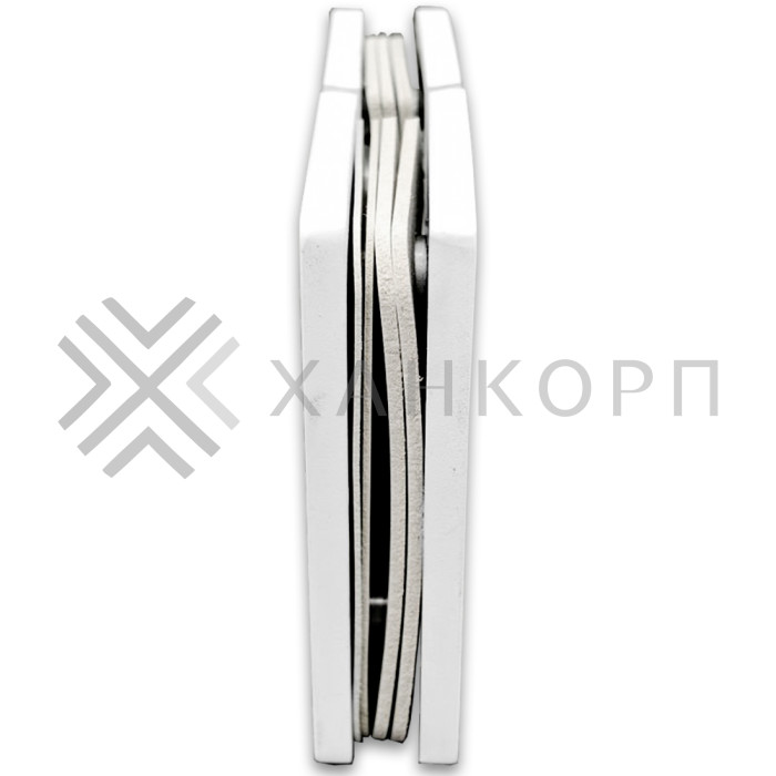 Петля Афина FDP-132 стекло-стекло 180˚, латунь/белый