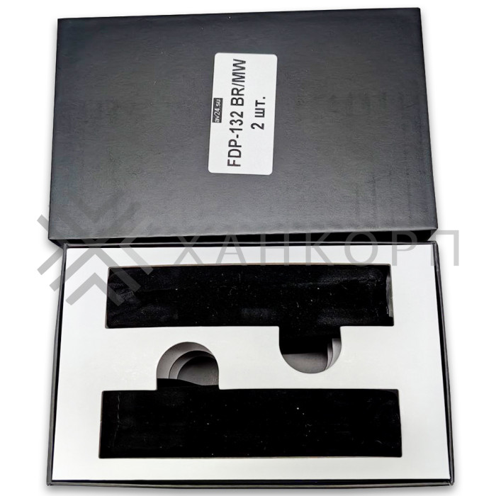 Петля Афина FDP-132 стекло-стекло 180˚, латунь/белый