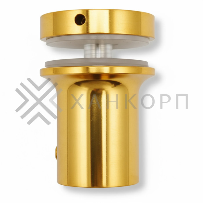 Крепление FDC-24 трубы 19 к стеклу, нержавейка/золото