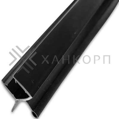 Уплотнитель нижний с каплей ЧЕРНЫЙ 2.2 м FDPP-400.8
