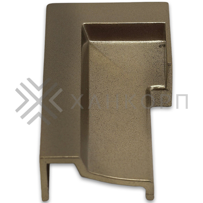 Заглушка FDPA-430L ЛЕВАЯ торцевая для порога FDPA-43.15 ПВХ/бронза