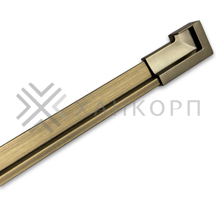 Заглушка FDPA-430L ЛЕВАЯ торцевая для порога FDPA-43.15 ПВХ/бронза