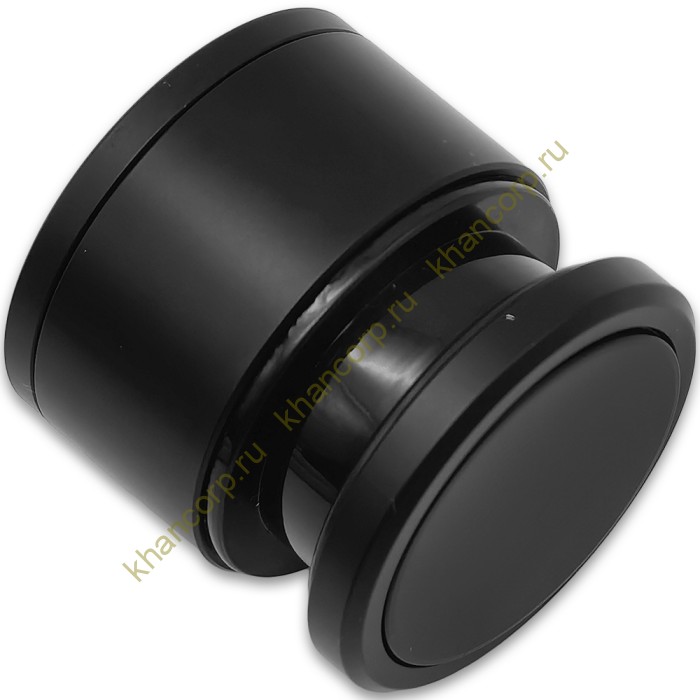 Точечное крепление FKK-32 с крышкой 19-24 мм без зенковки O35 мм рег.для стекла 10-12 мм, нержавейка/черный