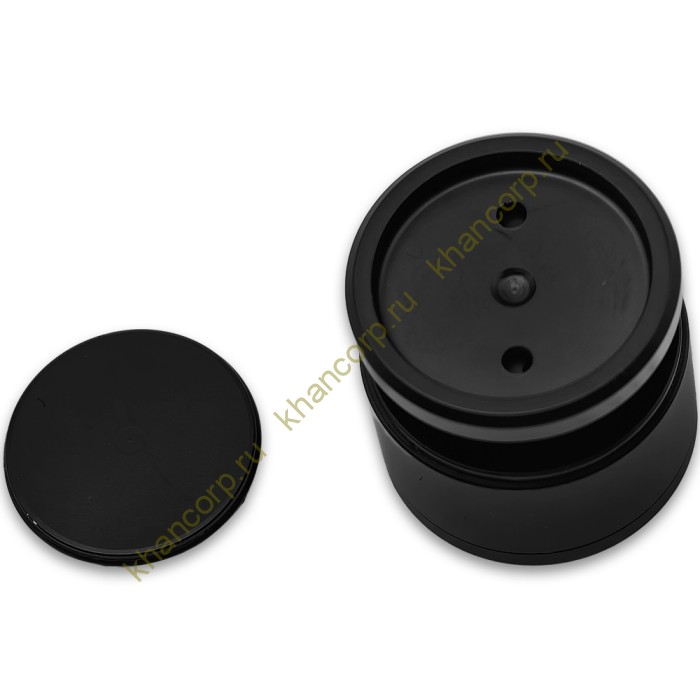 Точечное крепление FKK-32 с крышкой 19-24 мм без зенковки O35 мм рег.для стекла 10-12 мм, нержавейка/черный