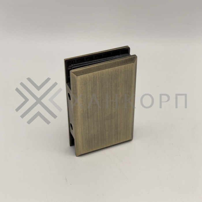 Коннектор Бета β FDK-20 стена-стекло 90˚, нержавейка/бронза