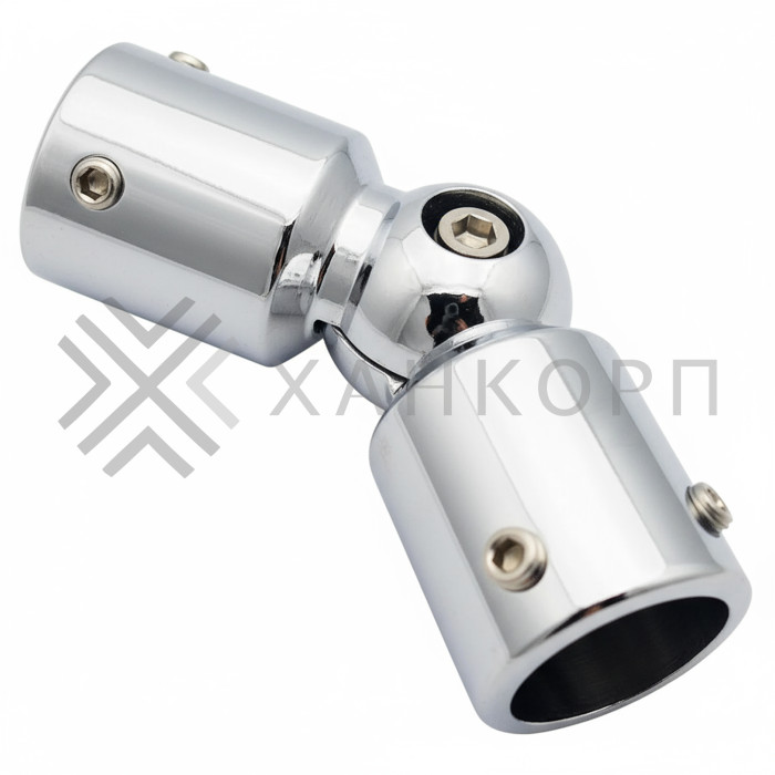 Соединитель FDC-13 трубы 19 90°-180°, латунь/хром