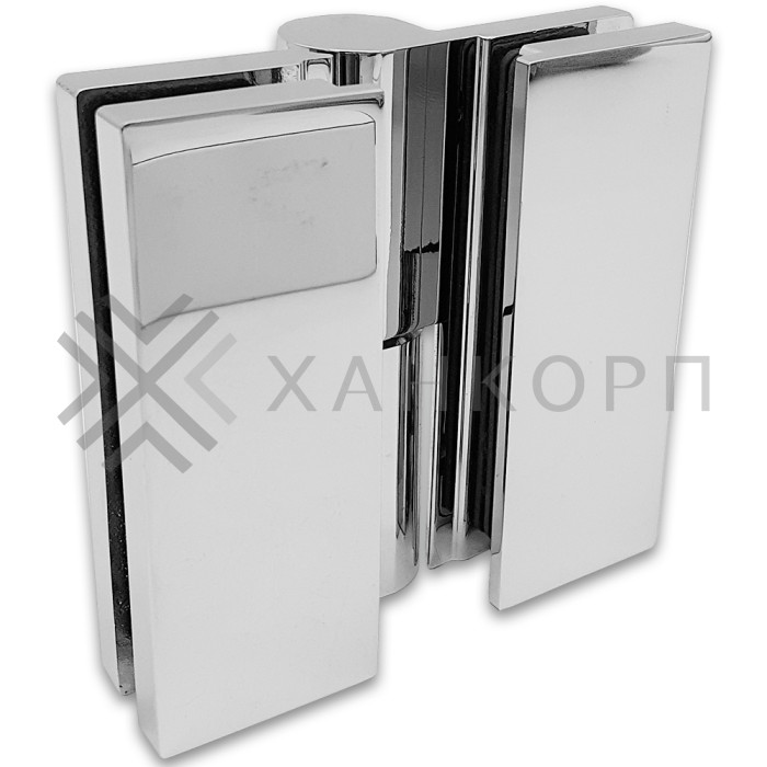 Петля Омега ω FDP-106R стекло-стекло Правая 180˚, латунь/хром