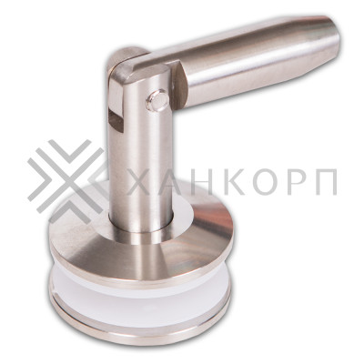 Крепление тяги (ванта) FN-96 к стеклу М12, рутель, нержавейка/матовый