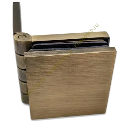 Коннектор Пегас FDK-100 стена-стекло 0°-180°, латунь/бронза