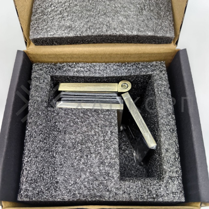 Коннектор Пегас FDK-100 стена-стекло 0°-180°, латунь/бронза