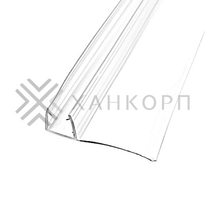 Уплотнитель ПРЕМИУМ F-образный прозрачный 3 м, ус 26 мм. под стекло 10 мм FDPP-421.10 PVC/CL