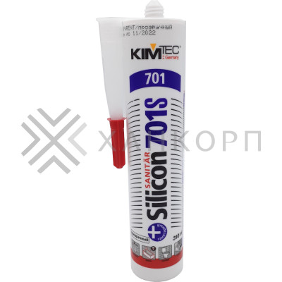 Санитарный силикон FDA-76 KimTec 701 прозрачный, 310 мл
