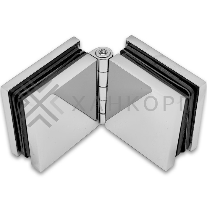 Коннектор Пегас FDK-101 стекло-стекло 0°-180° латунь/хром