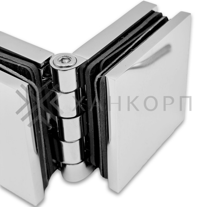 Коннектор Пегас FDK-101 стекло-стекло 0°-180° латунь/хром