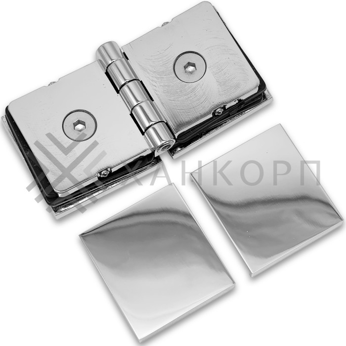 Коннектор Пегас FDK-101 стекло-стекло 0°-180° латунь/хром