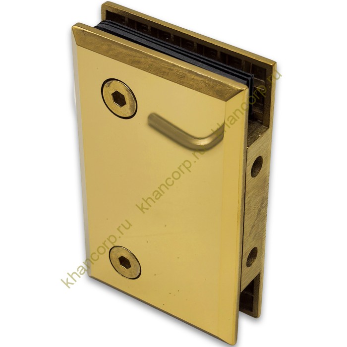 Коннектор Бета β FDK-20 стена-стекло 90˚, нержавейка/золото