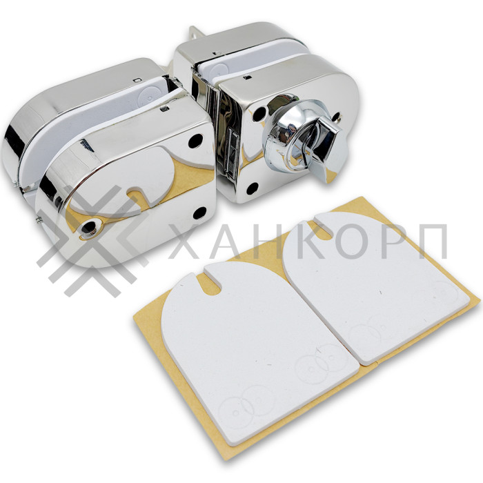 Замок FKZ-31 зажимной ключ/защелка, нержавейка/полированный