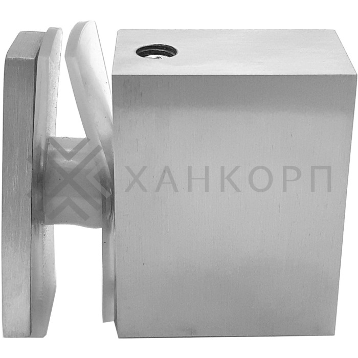 Крепление FDC-34, трубы 30х10 к стеклу, нержавейка/матовый