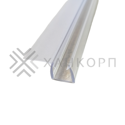 Уплотнитель ПРЕМИУМ С-образный с усом 16 мм прозрачный 2.5 м под стекло 8 мм FDPP-418.8