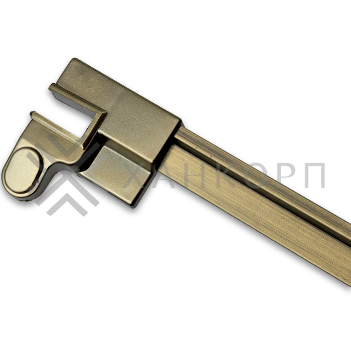 Коннектор FDPA-433R порог-стекло ПРАВЫЙ для порога FDPA-43.15, ПВХ/бронза