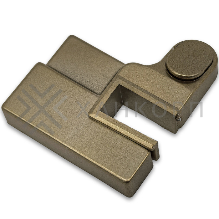 Коннектор FDPA-433R порог-стекло ПРАВЫЙ для порога FDPA-43.15, ПВХ/бронза