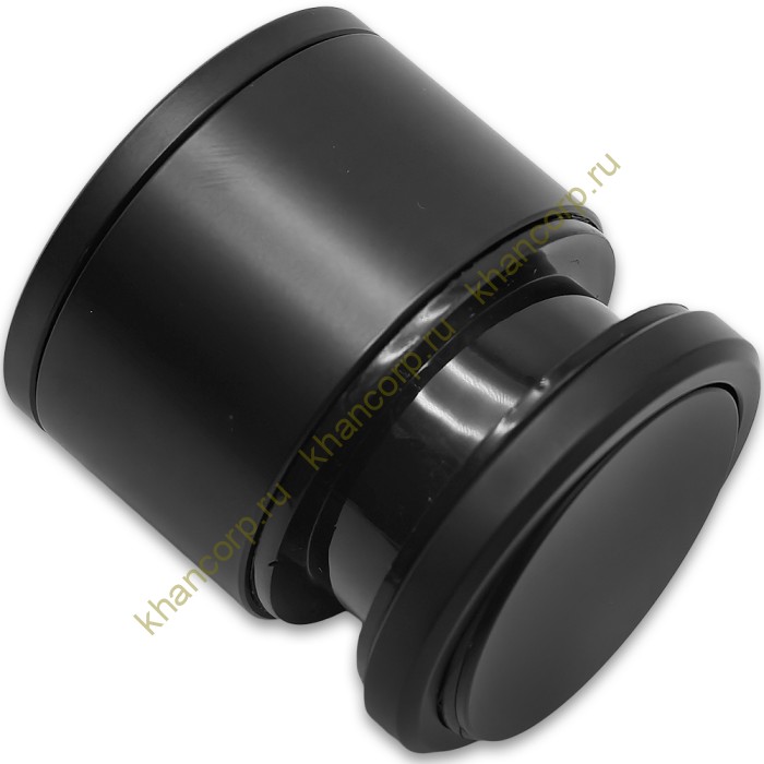 Точечное крепление FKK-33 с крышкой 22-32 мм без зенковки O35 мм рег.для стекла 10-12 мм, нержавейка/черный