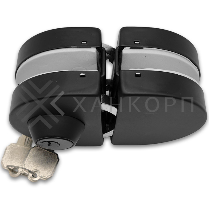 Замок FKZ-34 зажимной ключ/защелка, нержавейка/черный