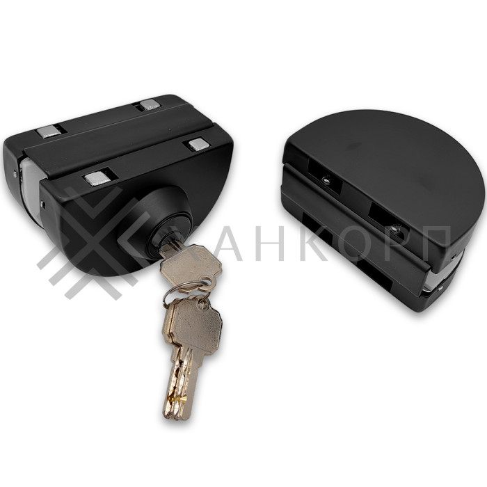 Замок FKZ-34 зажимной ключ/защелка, нержавейка/черный