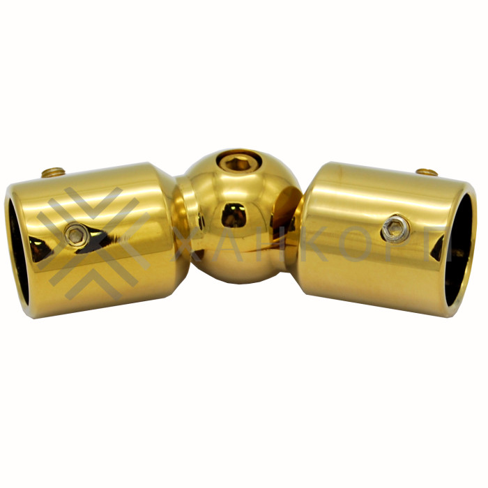 Соединитель FDC-13 трубы 19 90°-180°, цинк/золото