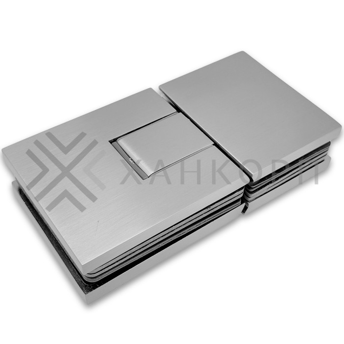 Петля Сирена FDP-212 стекло-стекло 180˚, латунь/матовый