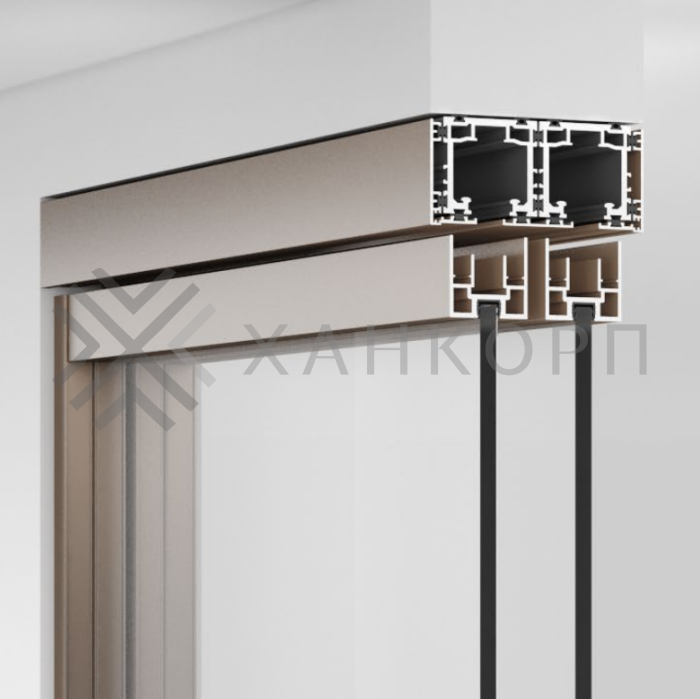 Трек FDS-191.3 для раздвижной системы FDS-19, длина 3 м, алюминий/черный