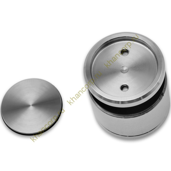 Точечное крепление FKK-33 с крышкой 22-32 мм без зенковки O35 мм рег.для стекла 10-12 мм, нержавейка/матовый