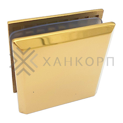 Коннектор Бета β FDK-22 стена-стекло 90˚, нержавейка/золото