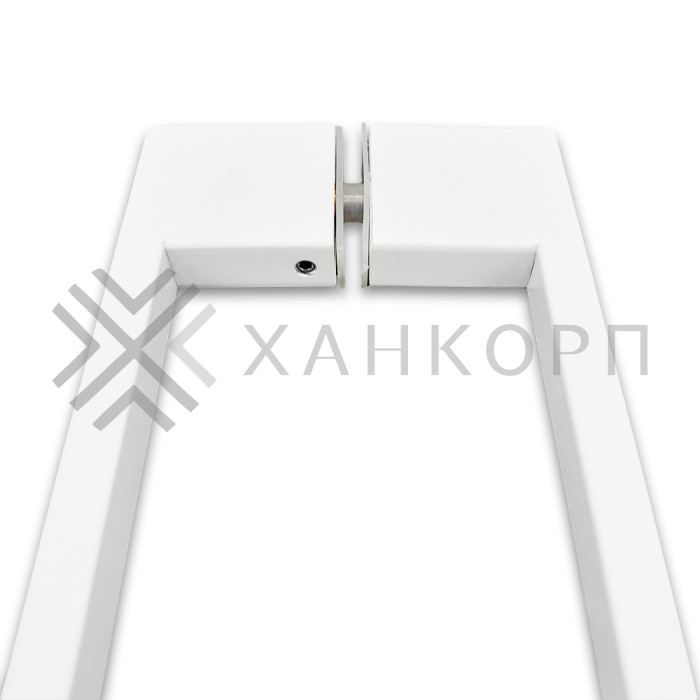 Ручка скоба FDR-92, 10х15х450х1.0 мм, нержавейка/белый