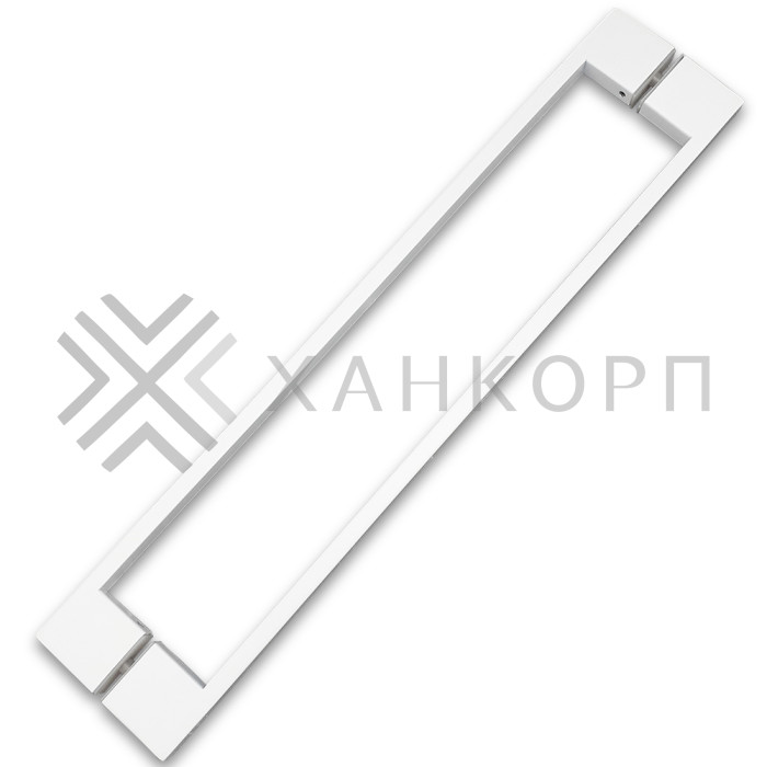 Ручка скоба FDR-92, 10х15х450х1.0 мм, нержавейка/белый