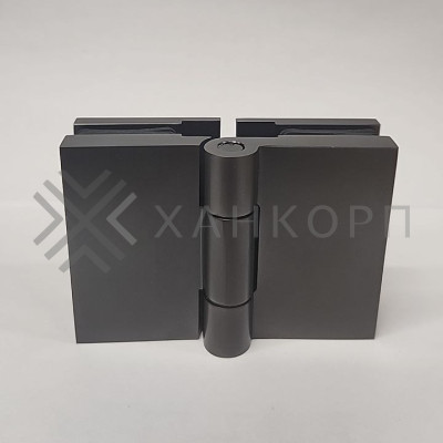 Петля Майя FDP-171 стекло-стекло 180˚, латунь/оружейная сталь