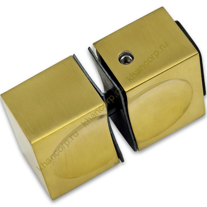 Ручка кноб FDR-66 с одним резиновым торцом, алюминий/брашированное золото