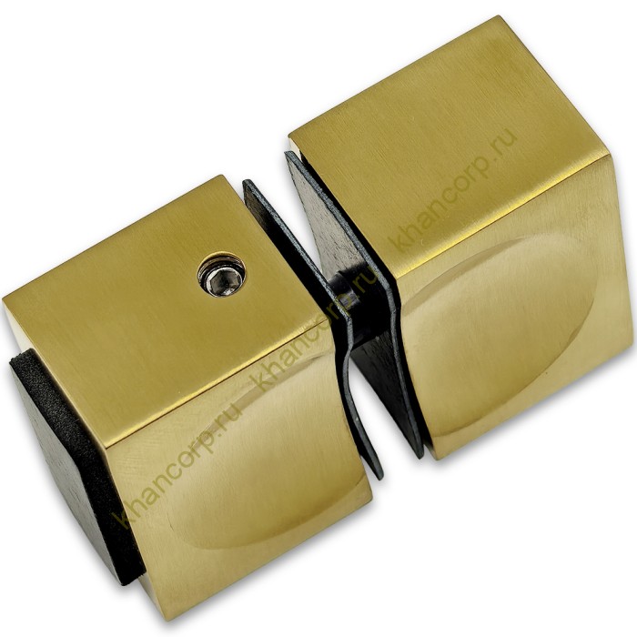 Ручка кноб FDR-66 с одним резиновым торцом, алюминий/брашированное золото