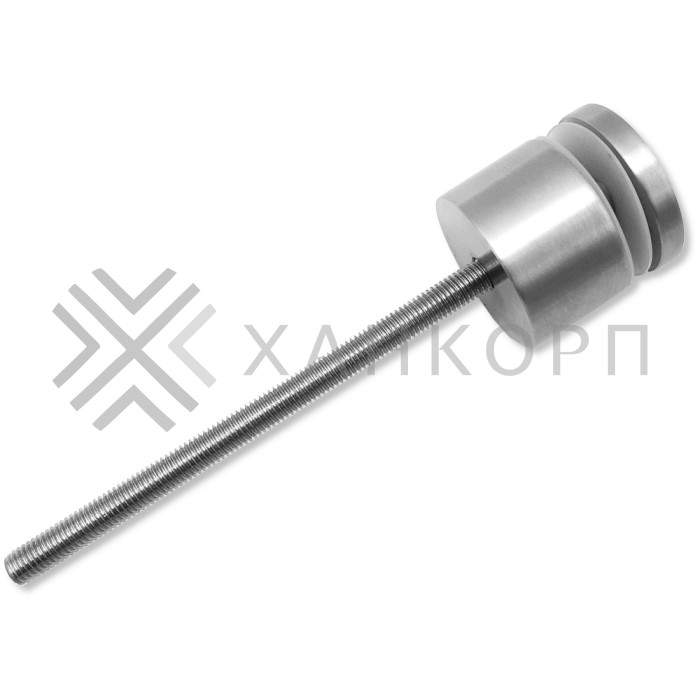 Стеклодержатель FKK-40, 10х30 мм Ø50 мм М10x1.5 для стекла, нержавейка/матовый