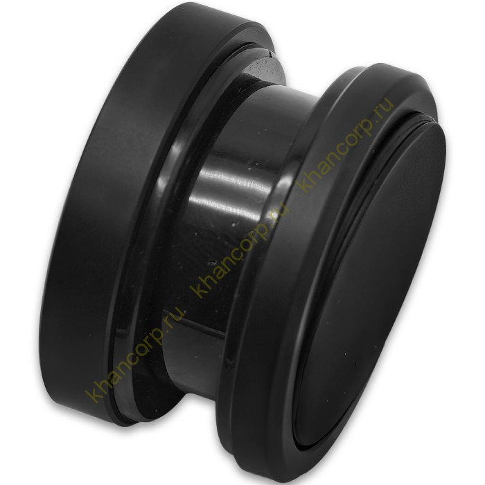 Точечное крепление FKK-34 с крышкой 6 мм без зенковки O35 мм для стекла 10-12 мм, нержавейка/черный