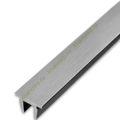 Верхняя заглушка FDPA-500.3 для п-образного профиля 19х13х2 мм, 3 м, алюминий/матовый