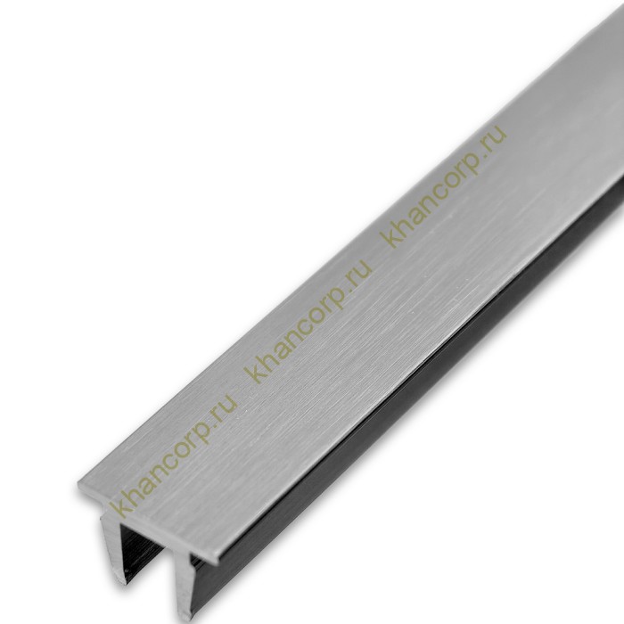 Верхняя заглушка FDPA-500.3 для п-образного профиля 19х13х2 мм, 3 м, алюминий/матовый