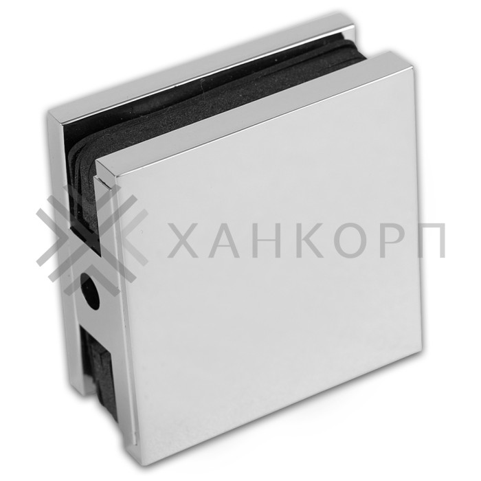 Коннектор Пегас FDK-112 пол-стена-стекло с крышкой, латунь/хром