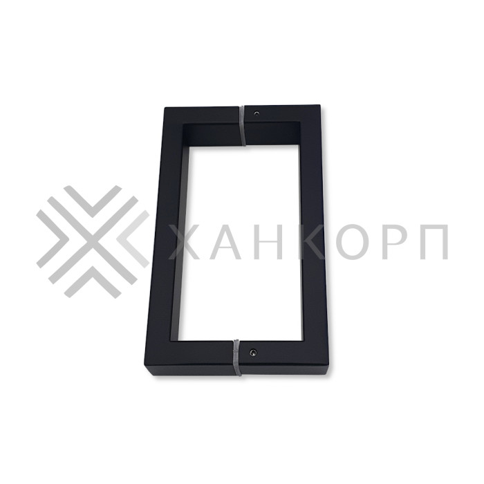 Ручка скоба FDR-77, 15х30х170х1.0 мм, нержавейка/черный